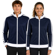 Track Top Jacket Full Zip Tracksuit Varsity Jumper Warm Winter - Navy/White - S (6-8) V563-B30-NAWH-S