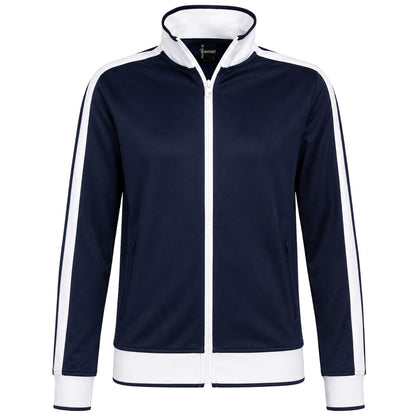 Track Top Jacket Full Zip Tracksuit Varsity Jumper Warm Winter - Navy/White - S (6-8) V563-B30-NAWH-S