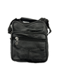 Small Genuine Leather Messenger Bag Shoulder Travel Satchel Crossbody Sling V563-B4002N-BLACK