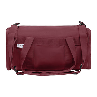 28L Travel Foldable Duffel Bag Gym Sports Luggage Foldaway School Bags - Maroon V563-B8107-MAROON