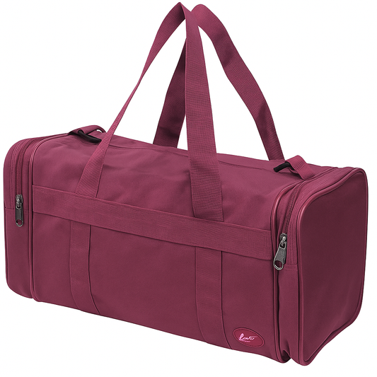28L Travel Foldable Duffel Bag Gym Sports Luggage Foldaway School Bags - Maroon V563-B8107-MAROON