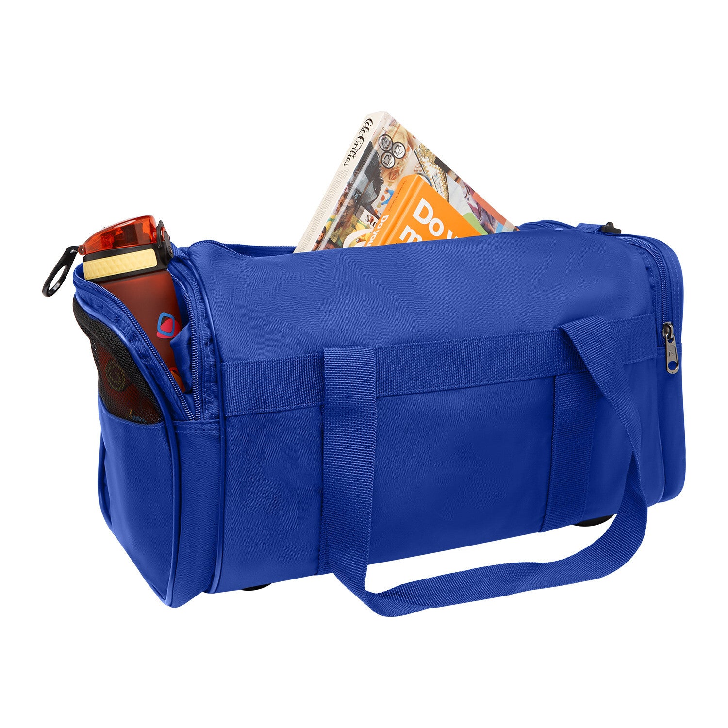 28L Travel Foldable Duffel Bag Gym Sports Luggage Foldaway School Bags - Royal Blue V563-B8107-ROYAL