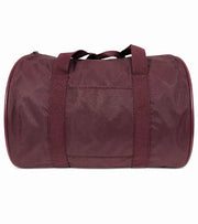 Foldable Duffel Bag Travel Gym Sports School Luggage PVC Nylon Zip - Maroon V563-B8112-MAROON