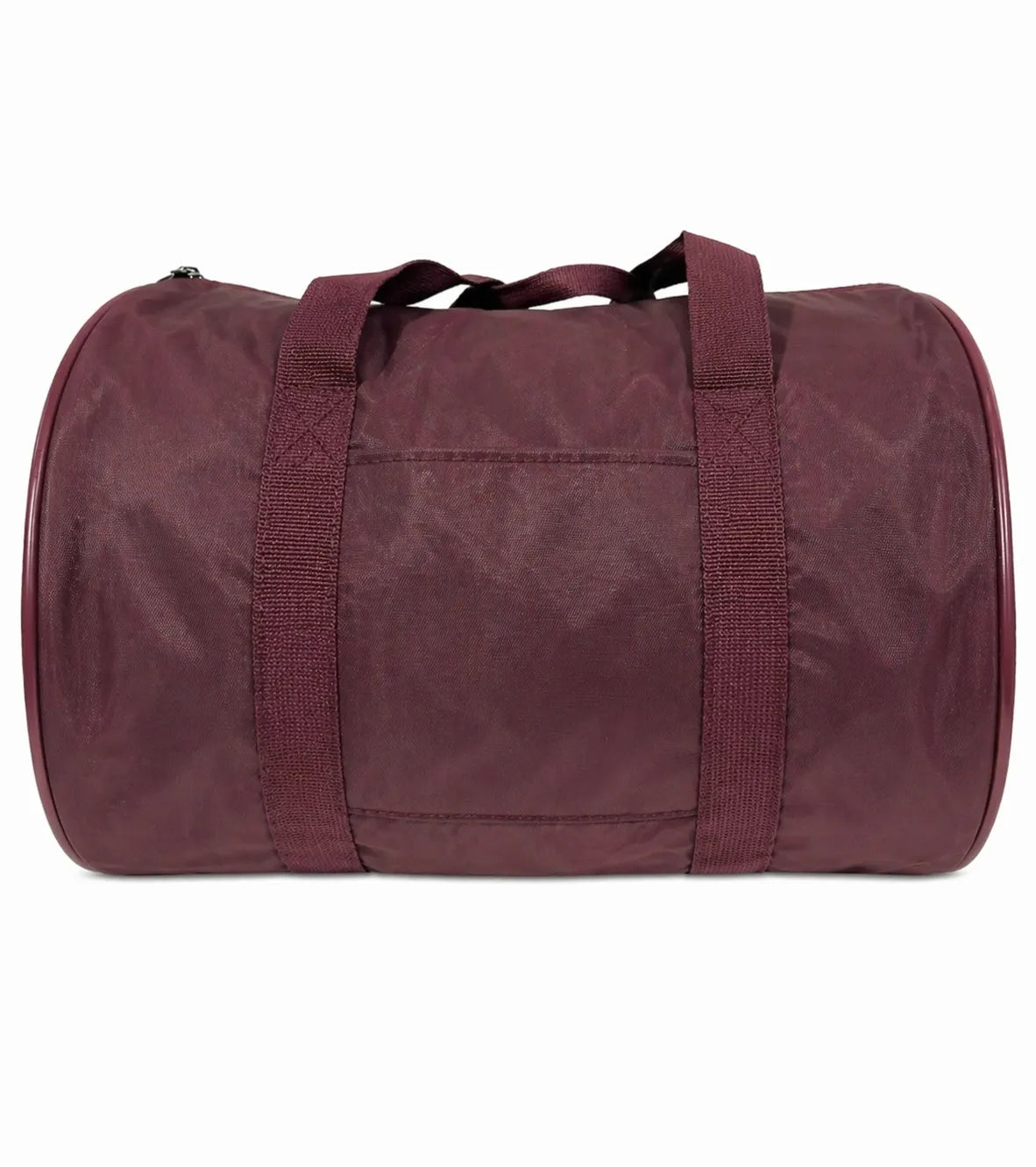 Foldable Duffel Bag Travel Gym Sports School Luggage PVC Nylon Zip - Maroon V563-B8112-MAROON