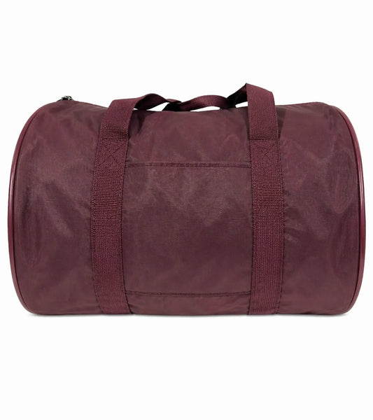 Foldable Duffel Bag Travel Gym Sports School Luggage PVC Nylon Zip - Maroon V563-B8112-MAROON
