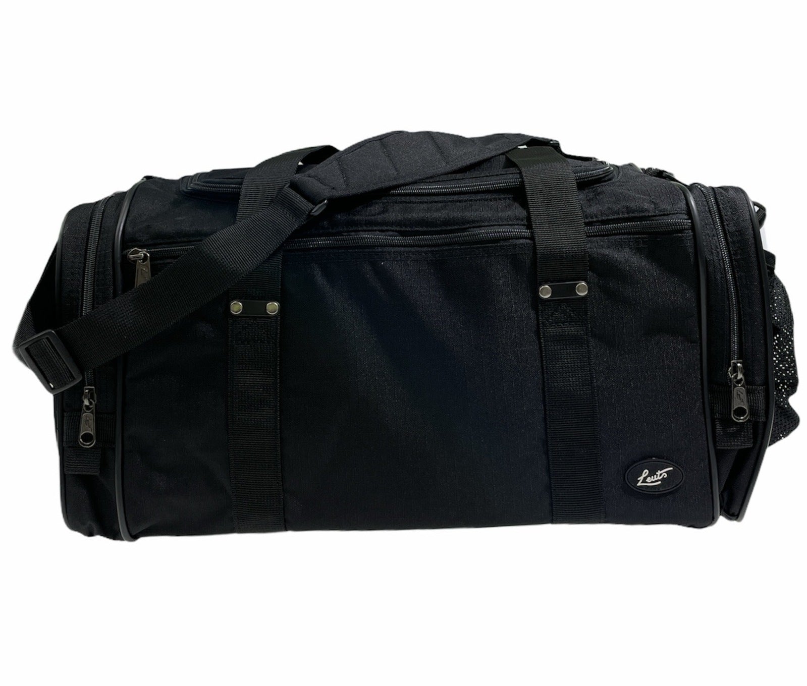 44L Foldable Duffel Bag Travel Gym Sports D-Zip Top Shoulder Strap - Black V563-B8115-BLACK
