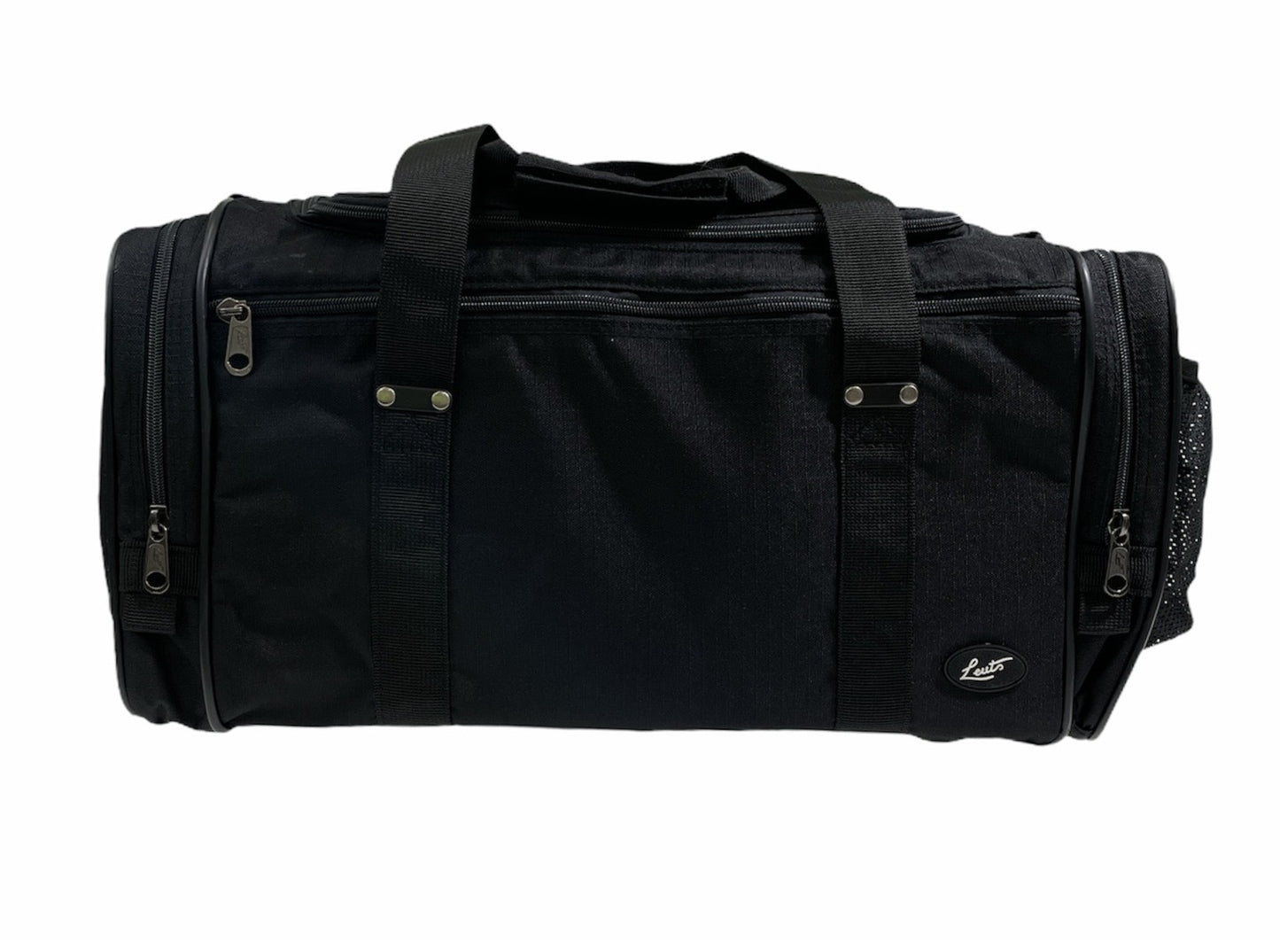 44L Foldable Duffel Bag Travel Gym Sports D-Zip Top Shoulder Strap - Black V563-B8115-BLACK