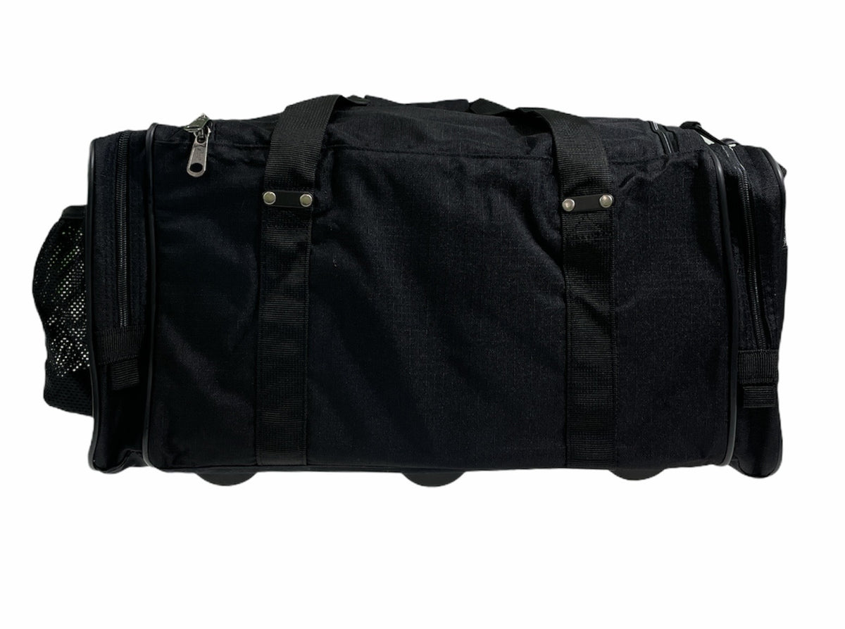 44L Foldable Duffel Bag Travel Gym Sports D-Zip Top Shoulder Strap - Black V563-B8115-BLACK