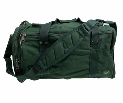 44L Foldable Duffel Bag Travel Gym Sports DZip Top Shoulder Strap - Bottle Green V563-B8115-BOTTLE
