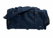 44L Foldable Duffel Bag Travel Gym Sports D-Zip Top Shoulder Strap - Dark Navy V563-B8115-DARK_NAVY
