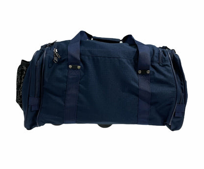 44L Foldable Duffel Bag Travel Gym Sports D-Zip Top Shoulder Strap - Dark Navy V563-B8115-DARK_NAVY