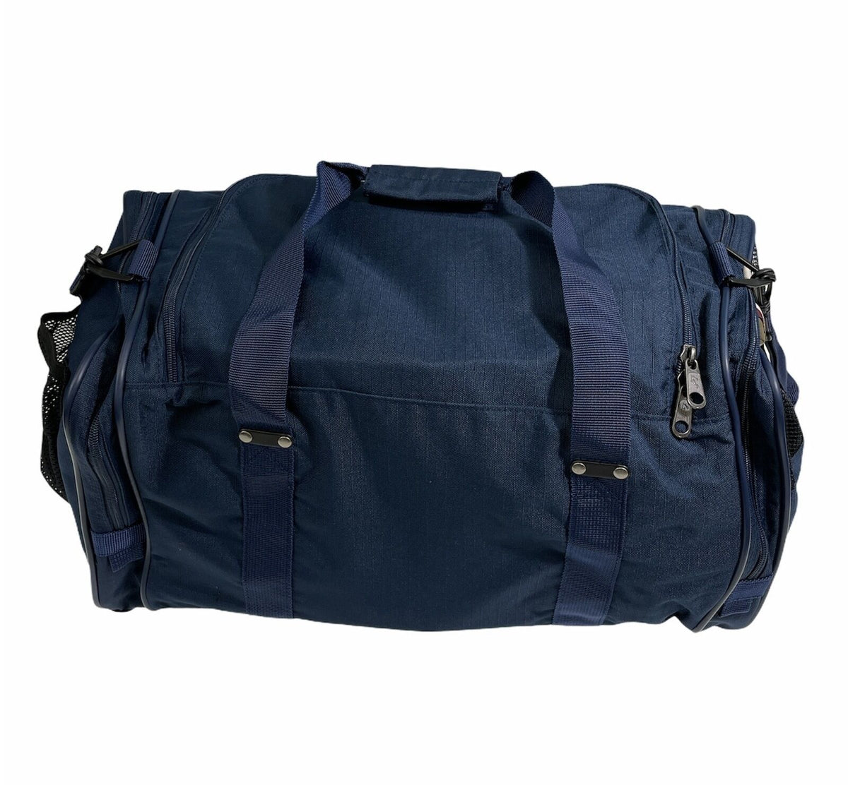 44L Foldable Duffel Bag Travel Gym Sports D-Zip Top Shoulder Strap - Dark Navy V563-B8115-DARK_NAVY