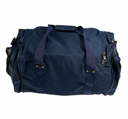 44L Foldable Duffel Bag Travel Gym Sports D-Zip Top Shoulder Strap - Dark Navy V563-B8115-DARK_NAVY