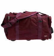 44L Foldable Duffel Bag Travel Gym Sports D-Zip Top Shoulder Strap - Maroon V563-B8115-MAROON