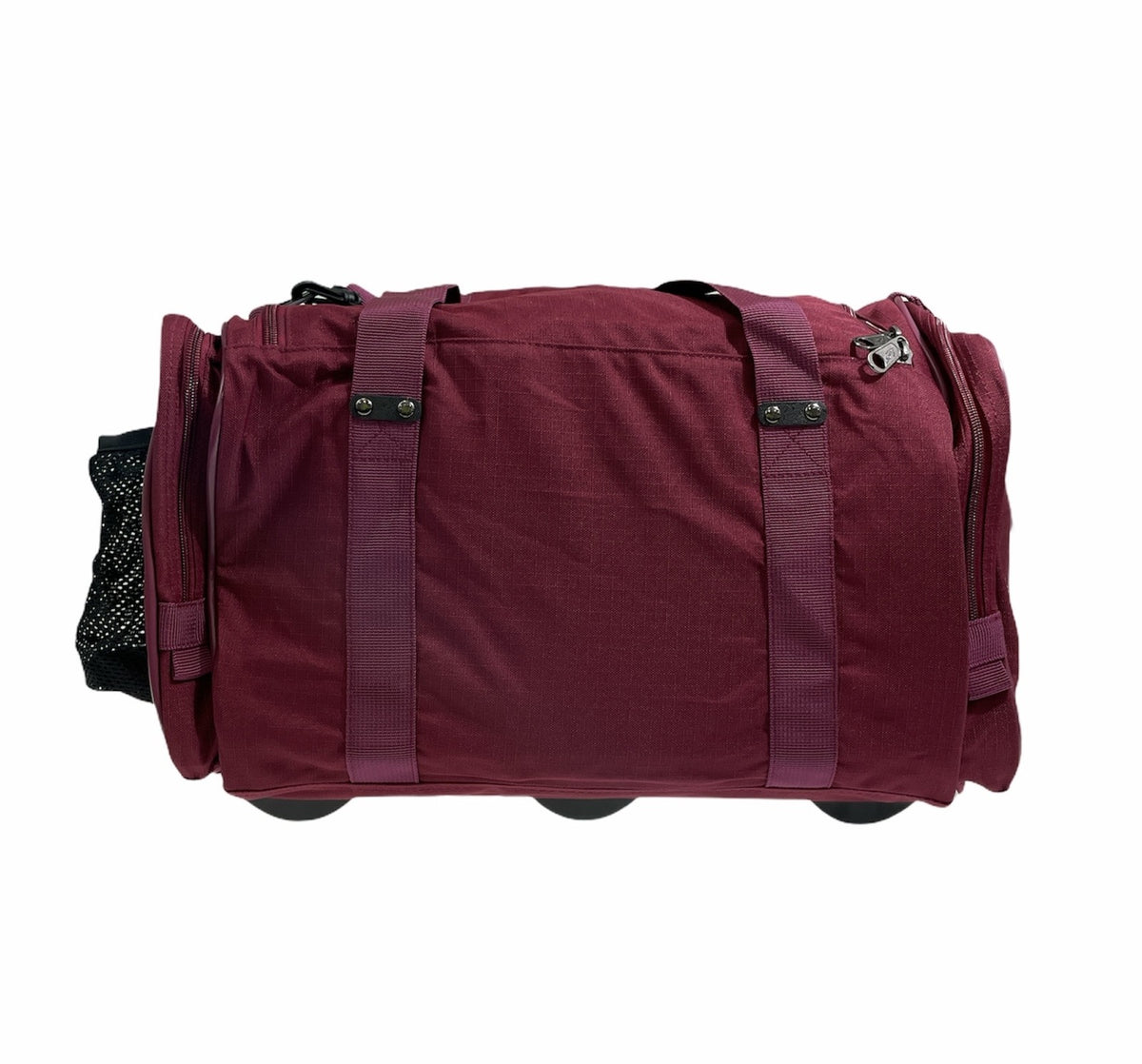 44L Foldable Duffel Bag Travel Gym Sports D-Zip Top Shoulder Strap - Maroon V563-B8115-MAROON