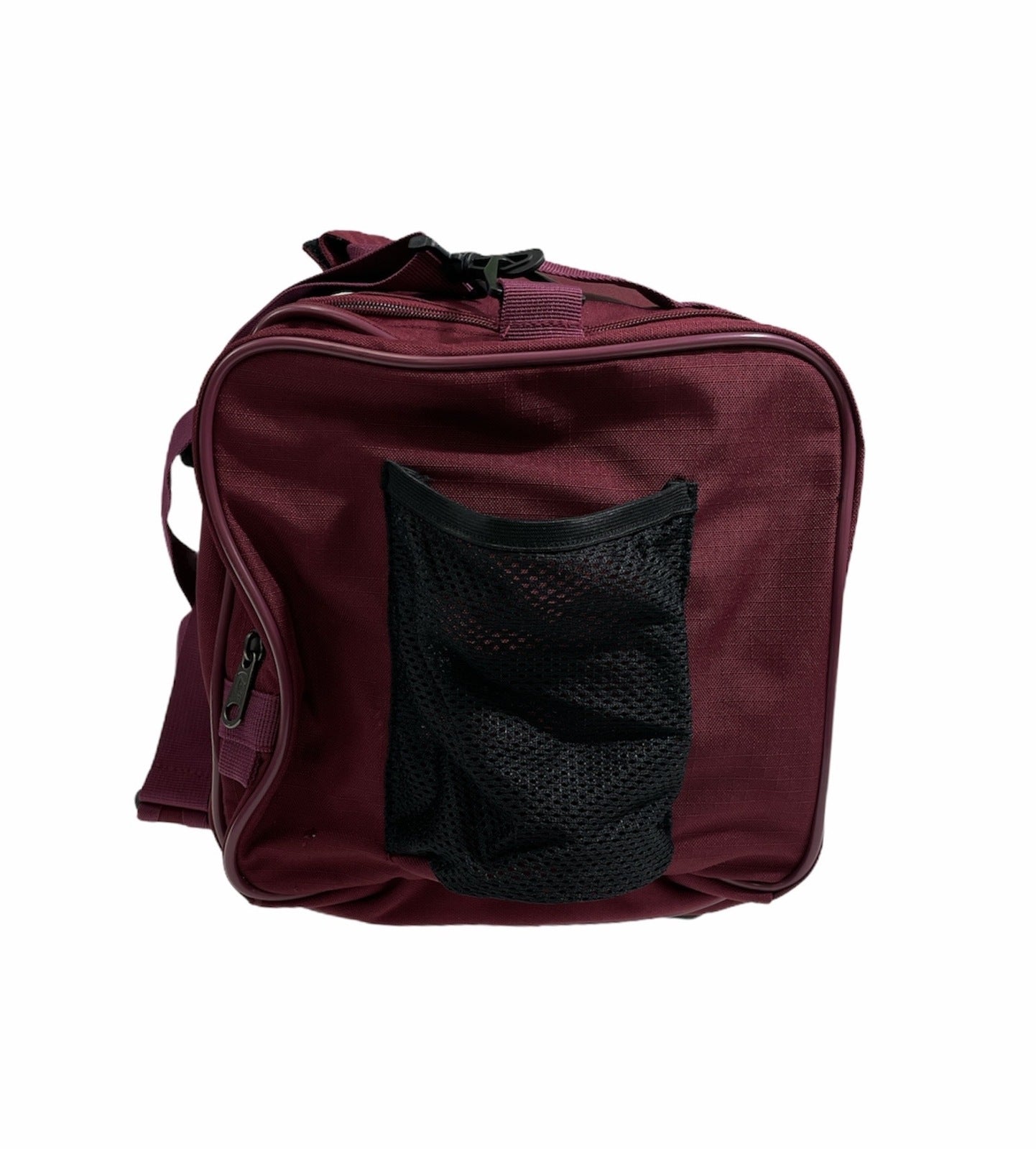 44L Foldable Duffel Bag Travel Gym Sports D-Zip Top Shoulder Strap - Maroon V563-B8115-MAROON