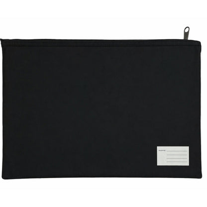 Leuts Jumbo Pencil Case Zip Large Capacity Pen Pouch Compartments - Black V563-B8118-BLACK