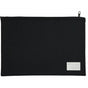 Leuts Jumbo Pencil Case Zip Large Capacity Pen Pouch Compartments - Black V563-B8118-BLACK