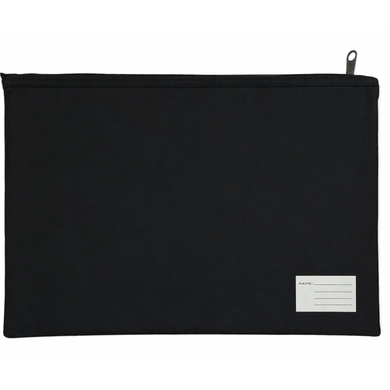 Leuts Jumbo Pencil Case Zip Large Capacity Pen Pouch Compartments - Black V563-B8118-BLACK
