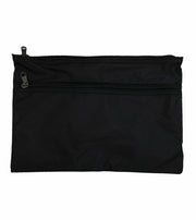 Leuts Jumbo Pencil Case Zip Large Capacity Pen Pouch Compartments - Black V563-B8118-BLACK