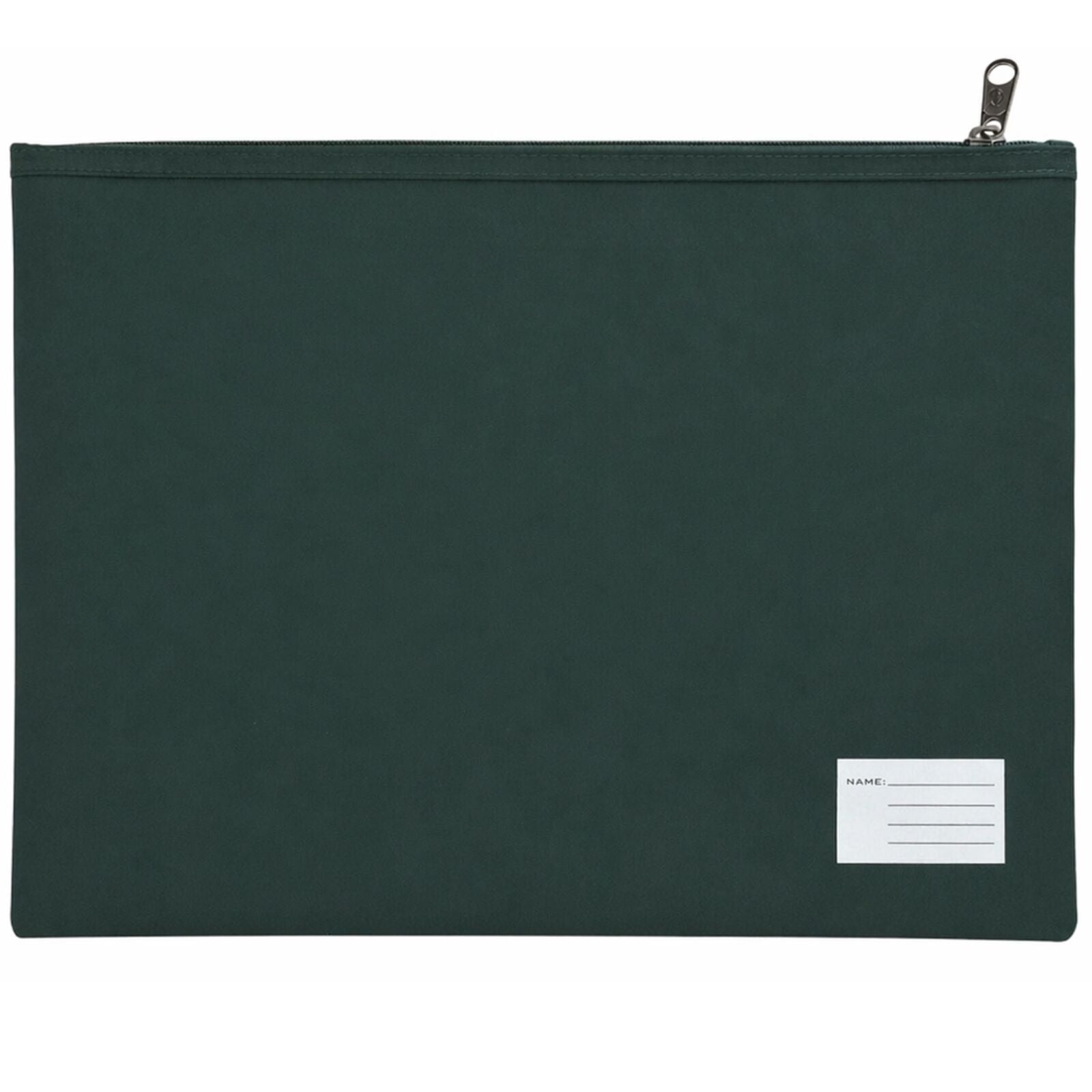 Leuts Jumbo Pencil Case Zip Large Capacity Pen Pouch Compartments - Bottle Green V563-B8118-BOTTLE