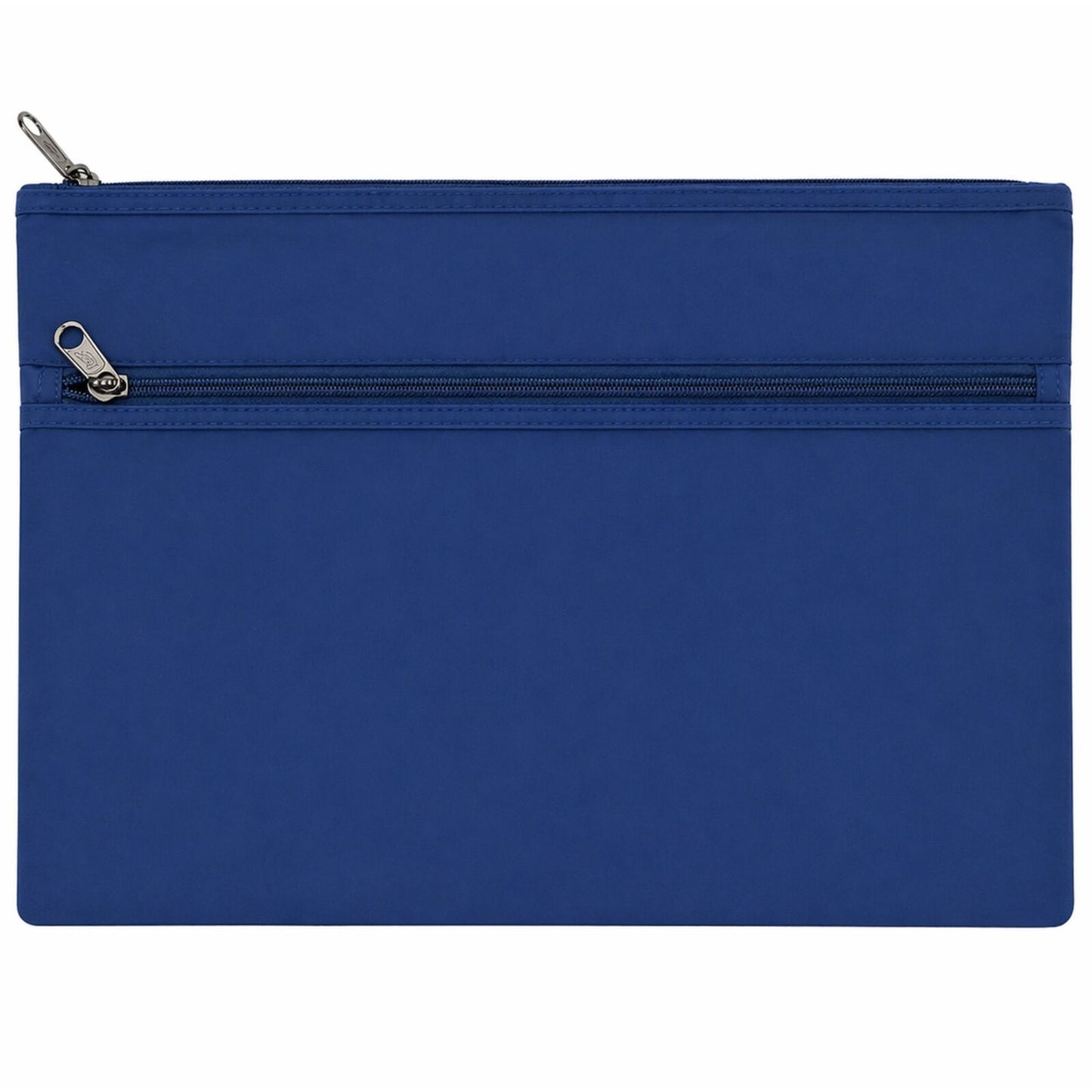 Leuts Jumbo Pencil Case Zip Large Capacity Pen Pouch Compartments - Royal Blue V563-B8118-ROYAL