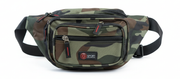 Canvas CAMO BUM BAG Camouflage Waist Travel Belt Wallet Money Security Zips V563-B9901025