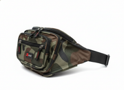 Canvas CAMO BUM BAG Camouflage Waist Travel Belt Wallet Money Security Zips V563-B9901025