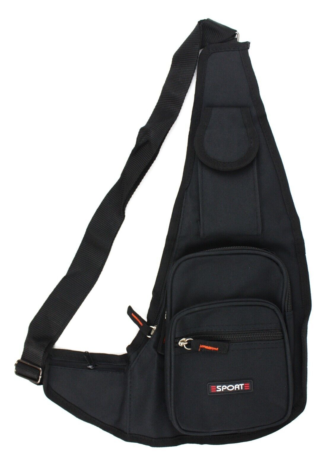 Black Crossbody Bag Sling Shoulder Bag Chest Travel Sport Backpack Pack V563-B990429