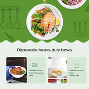 600pcs Disposable Sugarcane Bagasse Round Bowls - 18cm (450ml) - Bulk V563-BA1811-30-20PK