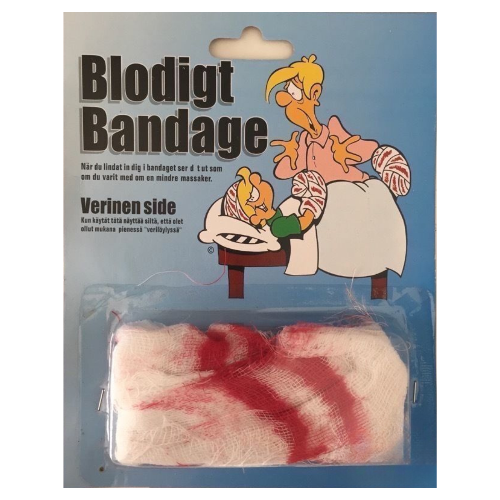 FAKE BLOOD BANDAGE Costume Party Halloween Fancy Dress Tearable Gore V563-BANDAGE