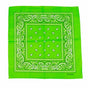 BANDANA Paisley 100% COTTON Head Wrap Durag Bandanna Summer Biker Scarf Mask - Light Green V563-BANDANA-LIGHTGRN