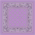 BANDANA Paisley 100% COTTON Head Wrap Durag Bandanna Summer Biker Scarf Mask - Lilac V563-BANDANA-LILAC