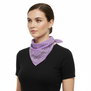 BANDANA Paisley 100% COTTON Head Wrap Durag Bandanna Summer Biker Scarf Mask - Lilac V563-BANDANA-LILAC