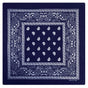 BANDANA Paisley 100% COTTON Head Wrap Durag Bandanna Summer Biker Scarf Mask - Navy Blue V563-BANDANA-NVYBLU