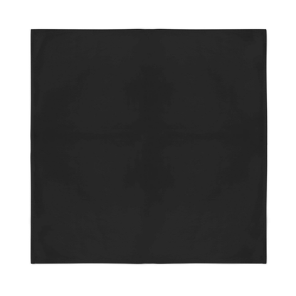 Plain Bandana 100% COTTON Head Wrap Durag Bandanna Summer Biker Scarf Mask - Plain Black V563-BANDANA-PLAINBLK