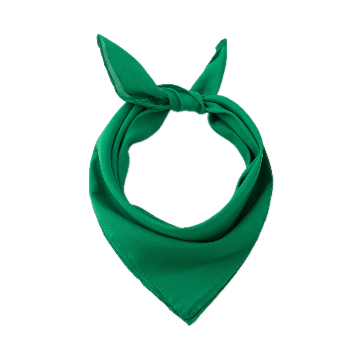 Plain Bandana 100% COTTON Head Wrap Durag Bandanna Summer Biker Scarf Mask - Green V563-BANDANA-PLAINGRN