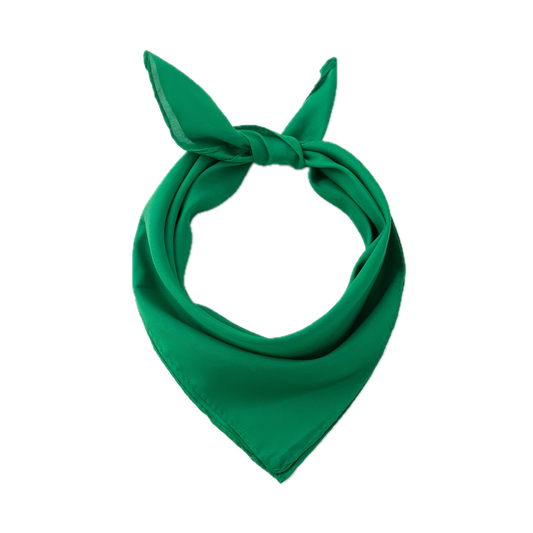 Plain Bandana 100% COTTON Head Wrap Durag Bandanna Summer Biker Scarf Mask - Green V563-BANDANA-PLAINGRN