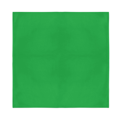 Plain Bandana 100% COTTON Head Wrap Durag Bandanna Summer Biker Scarf Mask - Green V563-BANDANA-PLAINGRN