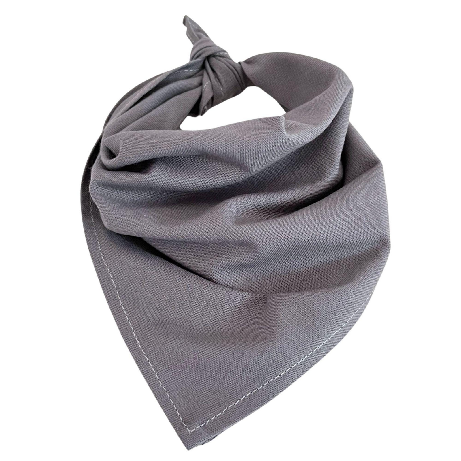 Plain Bandana 100% COTTON Head Wrap Durag Bandanna Summer Biker Scarf Mask - Grey V563-BANDANA-PLAINGRY