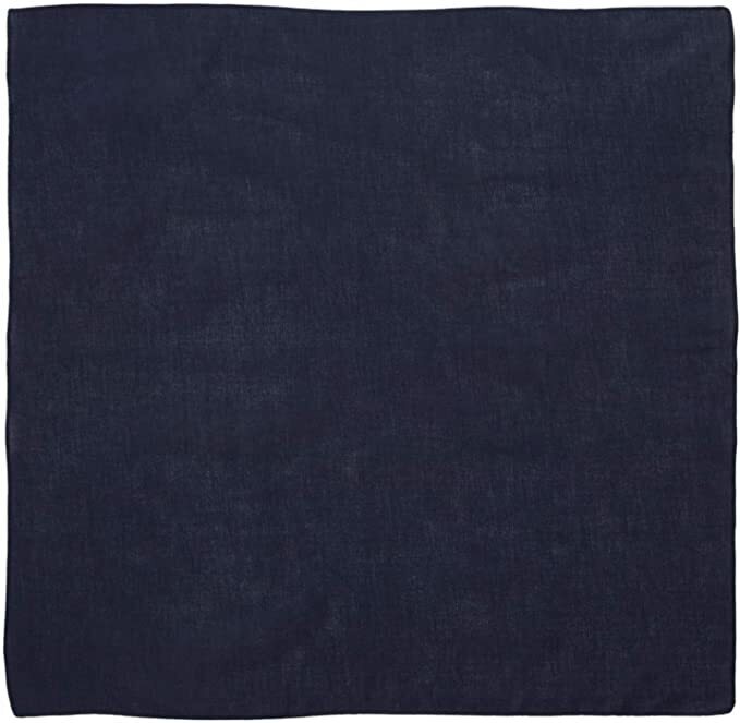 BANDANA Paisley 100% COTTON Head Wrap Durag Bandanna Summer Biker Scarf Mask - Navy Blue (Plain) V563-BANDANA-PLAINNVYBLU