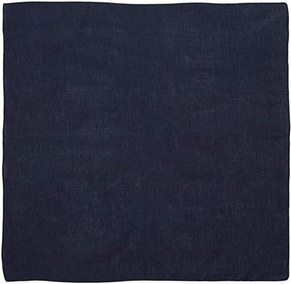 BANDANA Paisley 100% COTTON Head Wrap Durag Bandanna Summer Biker Scarf Mask - Navy Blue (Plain) V563-BANDANA-PLAINNVYBLU