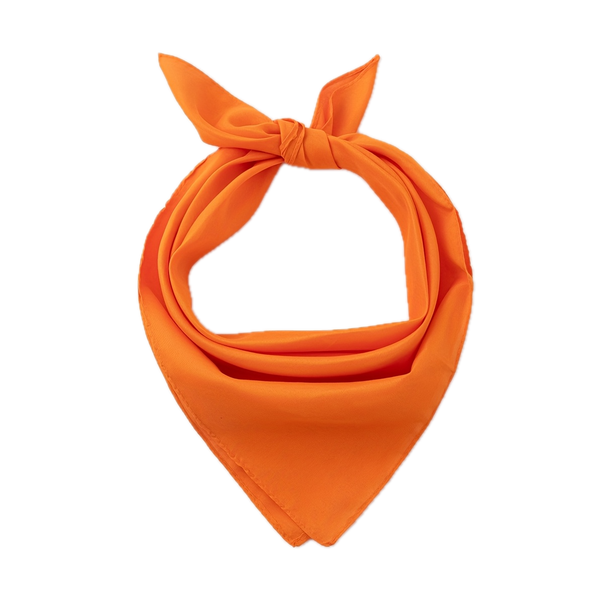 Plain Bandana 100% COTTON Head Wrap Durag Bandanna Summer Biker Scarf Mask - Orange V563-BANDANA-PLAINORANGE