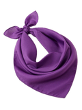 Plain Bandana 100% COTTON Head Wrap Durag Bandanna Summer Biker Scarf Mask - Purple V563-BANDANA-PLAINPURPLE