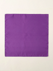 Plain Bandana 100% COTTON Head Wrap Durag Bandanna Summer Biker Scarf Mask - Purple V563-BANDANA-PLAINPURPLE