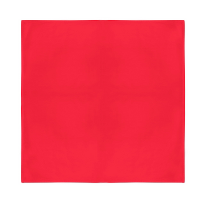Plain Bandana 100% COTTON Head Wrap Durag Bandanna Summer Biker Scarf Mask - Red V563-BANDANA-PLAINRED