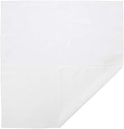 Plain Bandana 100% COTTON Head Wrap Durag Bandanna Summer Biker Scarf Mask - White V563-BANDANA-PLAINWHT
