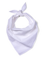 Plain Bandana 100% COTTON Head Wrap Durag Bandanna Summer Biker Scarf Mask - White V563-BANDANA-PLAINWHT
