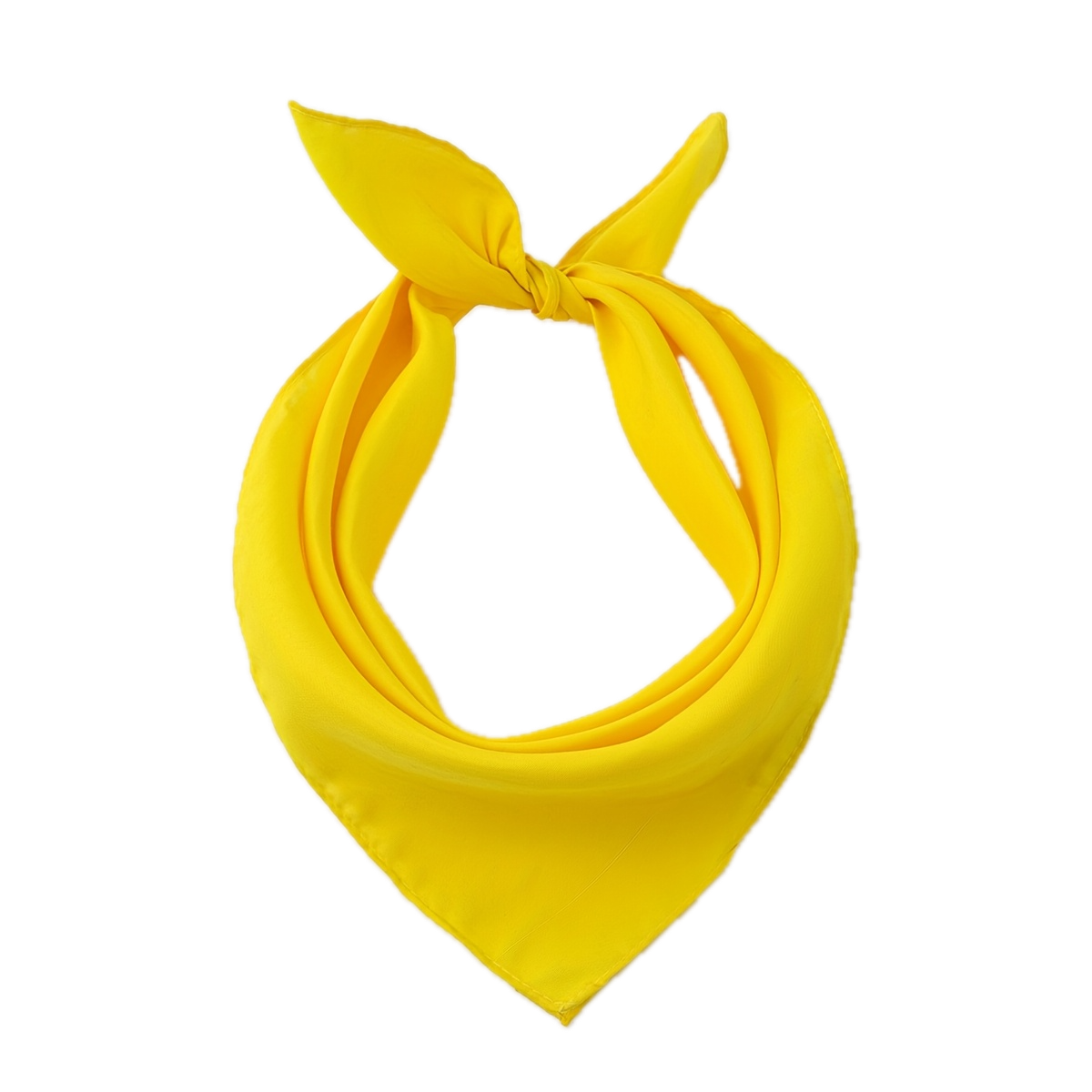 Plain Bandana 100% COTTON Head Wrap Durag Bandanna Summer Biker Scarf Mask - Yellow V563-BANDANA-PLAINYLW