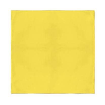 Plain Bandana 100% COTTON Head Wrap Durag Bandanna Summer Biker Scarf Mask - Yellow V563-BANDANA-PLAINYLW